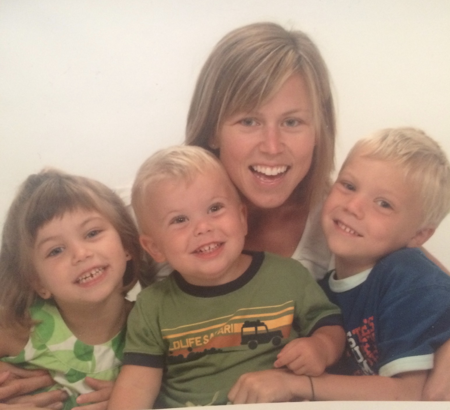 Philip's wife with their three young children — the reason it all started